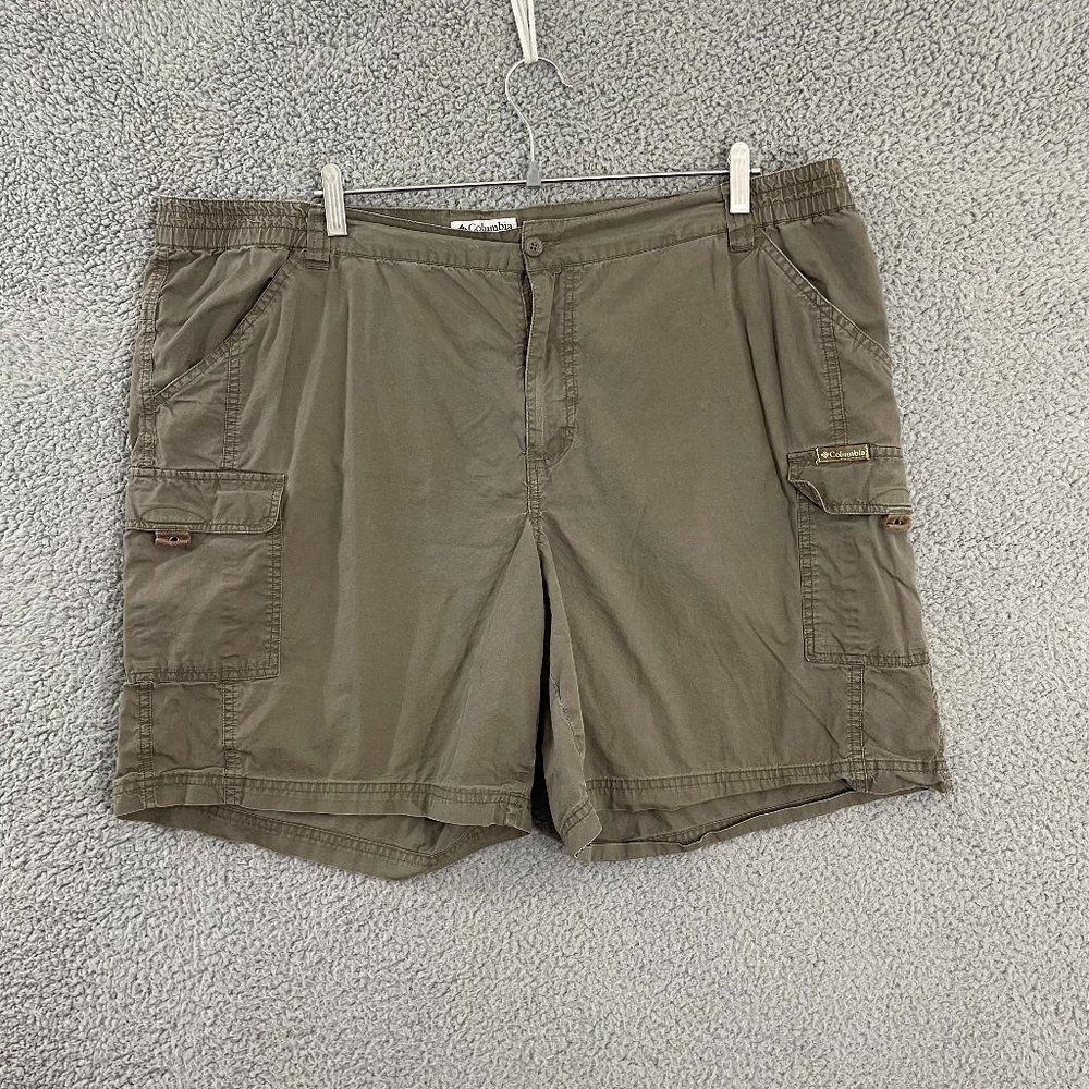 Columbia Shorts Women 1x(42x9) Brown Outdoor Hiking Cargos